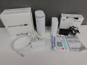 WiMAX HOME 02 Speed Wi-Fi HOME 5G L11 2点セット ジャンク品 通電確認済み 付属品欠品あり 激安1円スタート