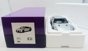 【え沖】 ★ ⑪ 京商 KYOSHO samurai 1/18スケール モデルカー Nissan ニッサン GT-R Premium edition シルバー MDZ01MNB49