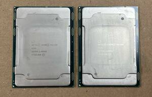 Intel Xeon Silver 4110 2.10GHz SR3GH CPU 2個セット ②