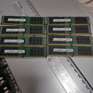 合計256GB 32GB x8枚 DDR4 19200 PC4 2400T RA1 Registered RDIMM 2Rx4 M393A4K40BB1-CRC4Q ECC サーバー用