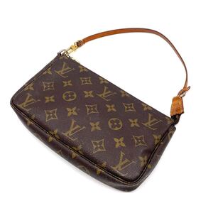 1円 LOUIS VUITTON ルイヴィトン モノグラム ポシェットアクセソワール アクセサリーポーチ ハンドバッグ M51980 SL0071