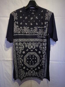 【新品】CHORD NUMBER EIGHT BANDANA LONG TEE コードナンバーエイト Tシャツ TEE シャツ JKT アロハ NAVY サイズM