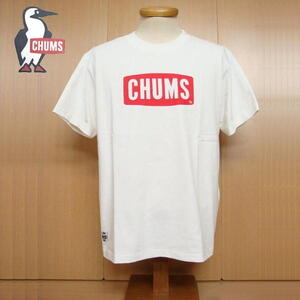 【送料185円】 CHUMS チャムス 半袖Tシャツ CHUMS Logo (L) ホワイト / ch01-2277