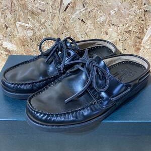 Paraboot BARBADE MARINE レザー サンダル デッキ シューズ 6 UNITED ARROWS 別注 コラボ 限定 ユナイテッド アローズ スリッポン