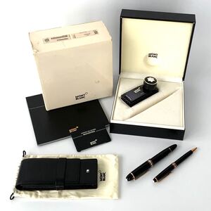 I-4536 MONTBLANC モンブラン マイスターシュテュック No149 ペン先 4810 750 万年筆 ボールペンセット ボトルインク付 筆記用具