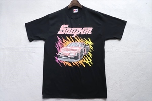 90s ヴィンテージ USA製 SNAP-ON スナップオン Tシャツ L 黒 ブラック Swingster製