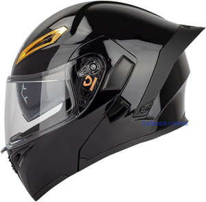 フリップアップ　フルフェイスヘルメット人気Helmetインナーバイザー付　UVカッ ト　システムヘルメット14色 S-XXLサイズ選択可A