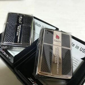 ZIPPO ジッポ Carbon カーボン貼り 2個セット 未使用