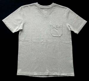 ナノユニバース Vネック ポケット Tシャツ 霜降りボディ コットン　　nano UNIVERSE Anti Soaked しっかりとしたハイクオリティー 柳7502