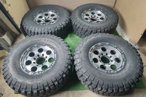 中古タイヤホイール BF Goodrich Mud-Terrain 35×12.50R17 LT アルミホイール 17×8j -5 8H 165.1 USA A415