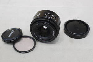  ☆MINOLTAレンズ　「ミノルタ AF　28mmF2.8 」　動作品　付属品多数　レンズカビあり　ジャンク扱いで！