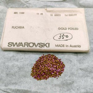 ☆ほぼ未使用 SWAROVSKI スワロフスキー ヴィンテージ ルース 1100 11PP 10gross FUCHSIA フクシャ 裸石 デコ R-279