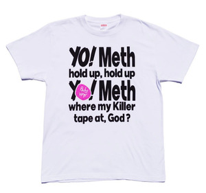 新品未使用 pinks vinyl Yo,Meth (嫁フマキラー) Tシャツ Wu-Tang Clan Def Jam Beastie Boys 空耳アワー HIP-HOP 