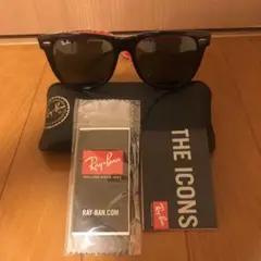 Ray-Ban サングラス クラシックウェイファーラー ブラック・レッド