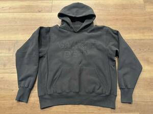 GALLERY DEPTセンターロゴ パーカー チャコール ブラック ギャラリーデプト Center Logo hoodie フェード スミクロ