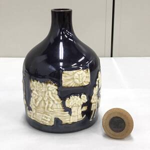 24千/A024604-3/S122-445/TM3000 空瓶 SUNTORY THE WHISKY サントリー ザ ウイスキー 陶器ボトル ※コルク破損