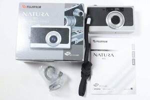 FUJIFILM 富士フイルム NATURA NS フィルムカメラ コンパクトカメラ ブラック シルバー 箱付き 2632-AS