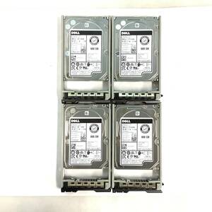 K6052861 DELL 600GB SAS 10K 2.5インチ HDD 4点【中古動作品】