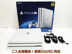 【1円】PS4Pro 本体 セット 1TB ホワイト SONY PlayStation4 CUH-7200B 初期化/動作確認済 プレステ4 FW12.00 M06-115yk/G4