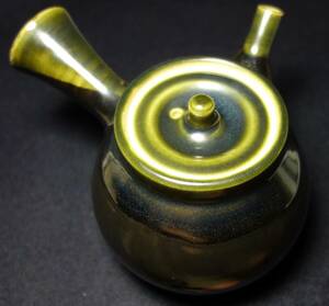昭和期　琉球飴天目釉系統　極上茶器　急須　陶磁器研究