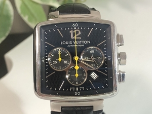 LOUIS VUITTON　ルイヴィトン　自動巻き腕時計　スピーディ クロノグラフ Q212G　クロコダイルベルト