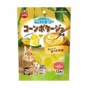 （まとめ買い）マルカン ミニマルゼリー コーンポタージュ風味 12個 小動物用フード 〔×10〕