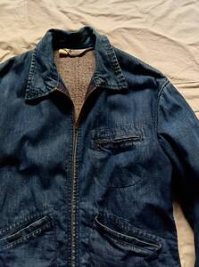 50s ビンテージ Troyブランケットデニムjkt 38 A pella wea ther fo garment 91-B