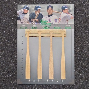 ◆【BAT card 75枚限定】Kazuo Matsui／Todd Helton／Jose Reyes／Scott Rolen Fleer Classic Clippings Game-Used Bat ◇検索：松井稼頭央