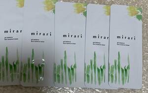 mirari ミラリ phバランスファースト エッセンストナー　化粧水　5包　サンプル