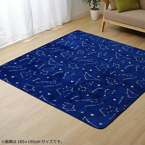 ラグ カーペット ホットカーペットカバー 『WSミリオン　RUG』ネイビー約200×250cm 9809983 /a