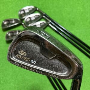 AIS-120 KATANA GOLF カタナゴルフ SWORD 601 アイアン7本セット #3〜9 オリジナルシャフト カーボン フレックスR ※ウェッジ無し 送料無料