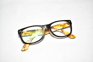 人気【RayBan/レイバン】RB5184F フルリム ウェリントン型 眼鏡 鼈甲カラー×ロゴ総柄 サングラス