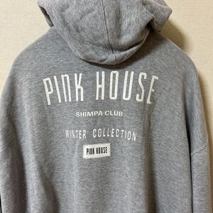 PINK HOUSE ピンスクハウス　フラップポケット　ジップアップパーカー　