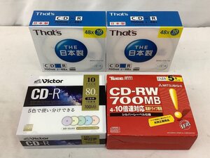 Victor/That‘s他 CD-R CD-RWまとめ/録音用/データ用/700MB 計34枚 1点箱開封済/1枚欠品 未使用品 ACB