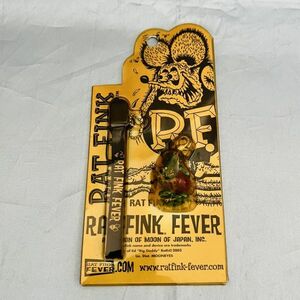 レア ラットフィンク RATFINK 90s 平成 レトロ キーホルダー キーチェーン 雑貨 ビンテージ 希少 フィギュア ストラップ グリーン 緑