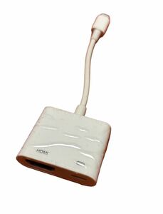 iPhone Lightning →HDMI アダプター