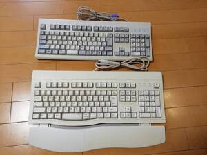 日本語109 キーボード (PS/2) ２個セット / パソコン 有線 テンキー付き