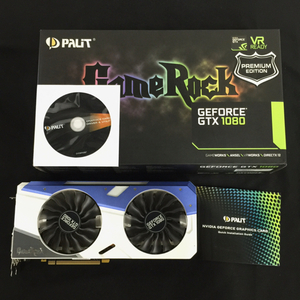 1円 PALIT Game Rock GEFORCE GTX1080 8BG GODRSX グラフィックボード ビデオカード 外箱付 現状品