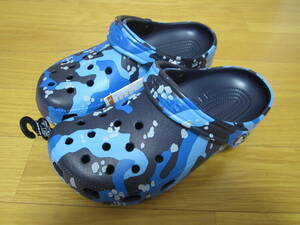 【新品 未使用 CROCS CLASSIC クロックス クラシック サイズm5-w7 23cm ネイビー×マルチ】