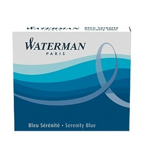 WATERMAN ウォーターマン ミニカートリッジインク 1本 0.7ml セレニティブルー（フロリダブルー） S0110950 （旧 S2270430）