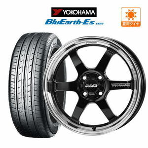 サマータイヤ ホイール 4本セット ボルク TE37 KCR PROGRESSIVE MODEL YOKOHAMA ブルーアースイーエス ES32 165/55R15