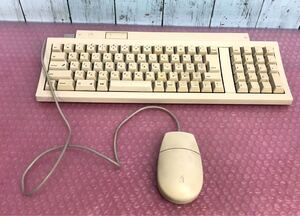 Apple Keyboard II BCGM0487 マウス付き　中古現状品　動作未確認　ジャンク(100s)