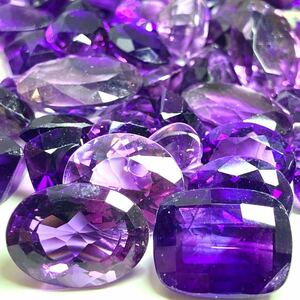 ［天然アメジストおまとめ300ct］M ルース 裸石 宝石 ジュエリー jewelry amethyst 紫水晶 DB4 