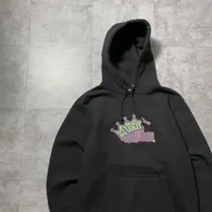 stussy ステューシー　折れクラウン　プリントロゴ　スウェット　パーカー