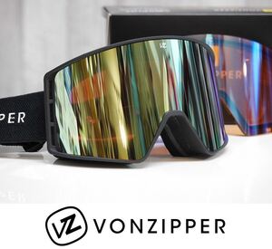 【新品】25 VONZIPPER MACH VFS - BLACK SATIN - WILDLIFE STELLAR CHROME / LOW LIGHT スペアレンズ付 ジャパンフィット 日本正規品