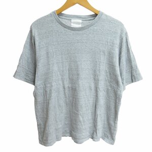 マッキントッシュフィロソフィー MACKINTOSH PHILOSOPHY Tシャツ カットソー 半袖 H1P35-162-03 灰 ライトグレー 40 約M 1105 ■GY09