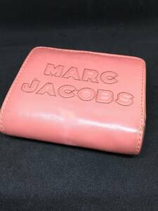 MARC JACOBS コンパクトウォレット　二つ折　ピンク　手触り柔らか