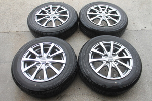 中古 Exceeder 5J-14 +38 4H-100 SEIBERLING SL101 165/70R14 81S 165-70-14 2022年製 4本 アクア ヴィッツ スペイド パッソ