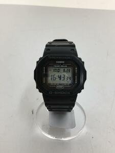 CASIO◆ソーラー腕時計/デジタル/ラバー/BLK/GW-5000//