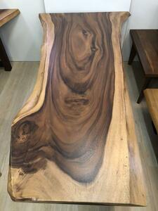 一枚板　187cm　アカシア　テーブル　ダイニングテーブル　天然木　無垢材　木製　木馬　関家具　木の断面　1枚板　一枚板テーブル